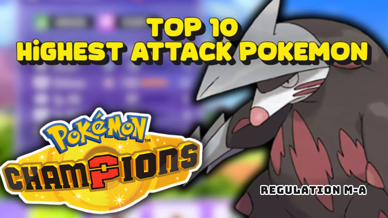 Highest Attack Pokemon Champions